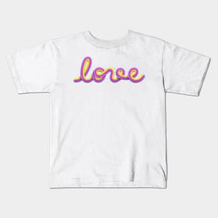 Rainbow love Kids T-Shirt